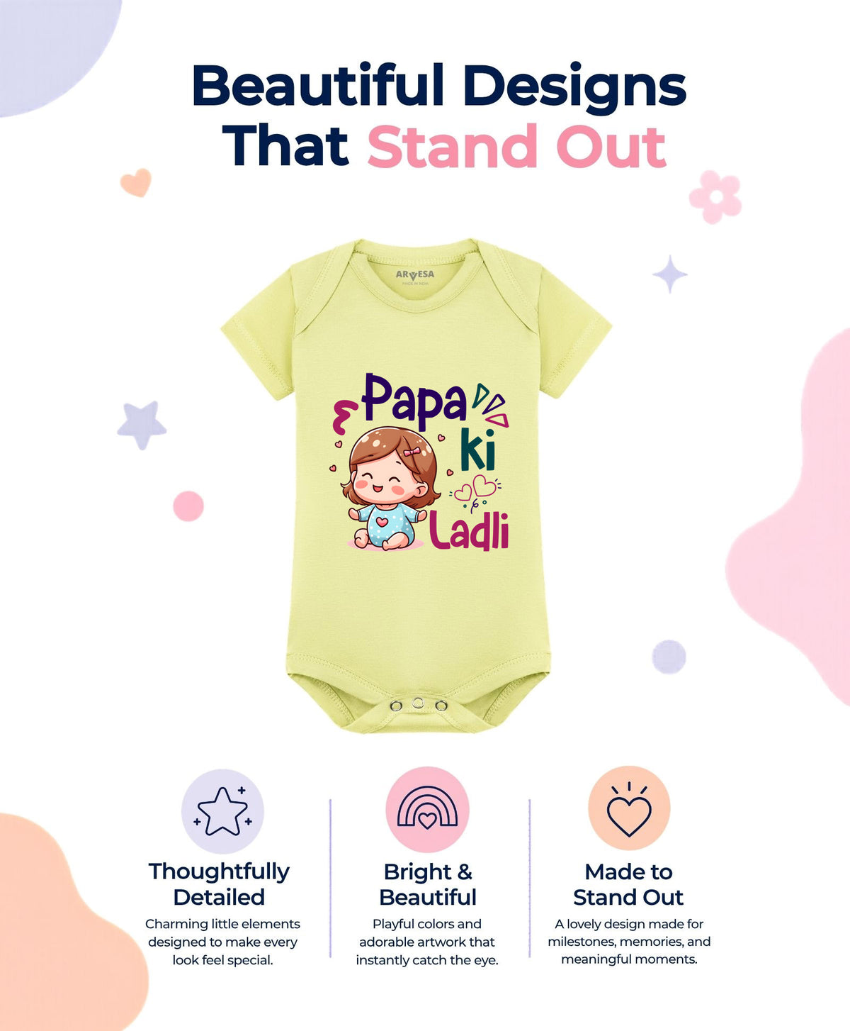 No | Papa Ki Ladli Dad - Romper