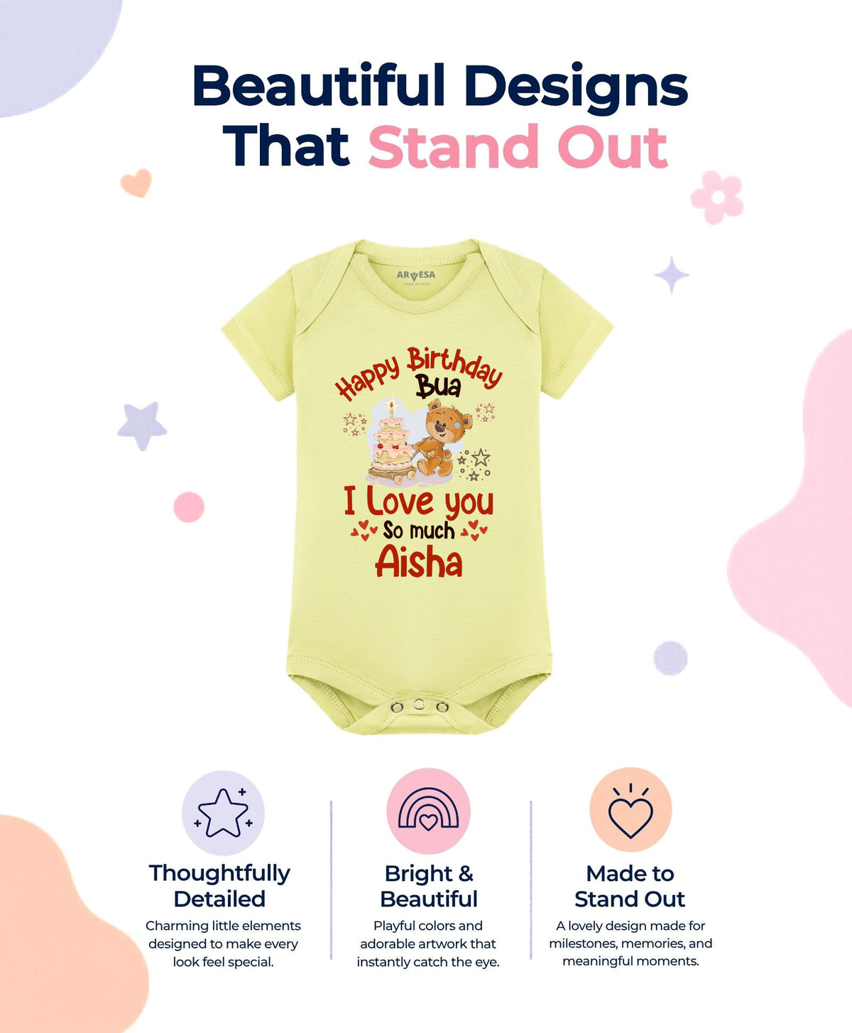 Yes | Happy Birthday Bua Family Birthday - Romper