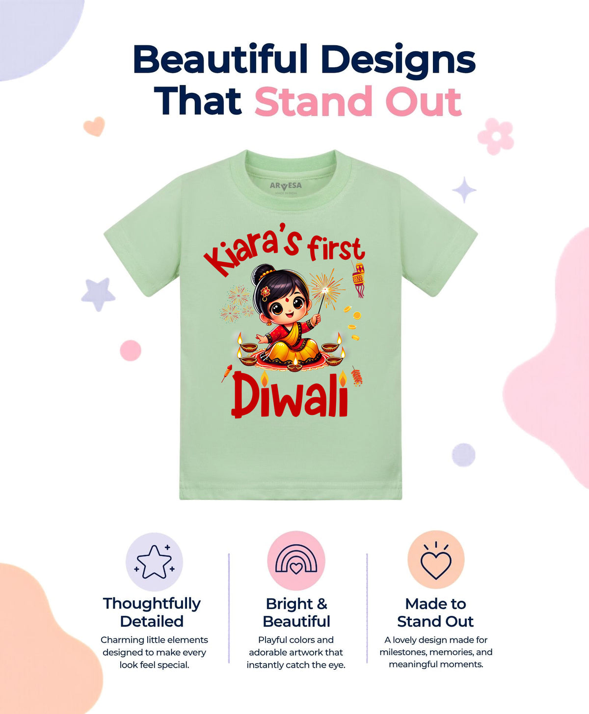 Yes | My First Diwali - T-shirt