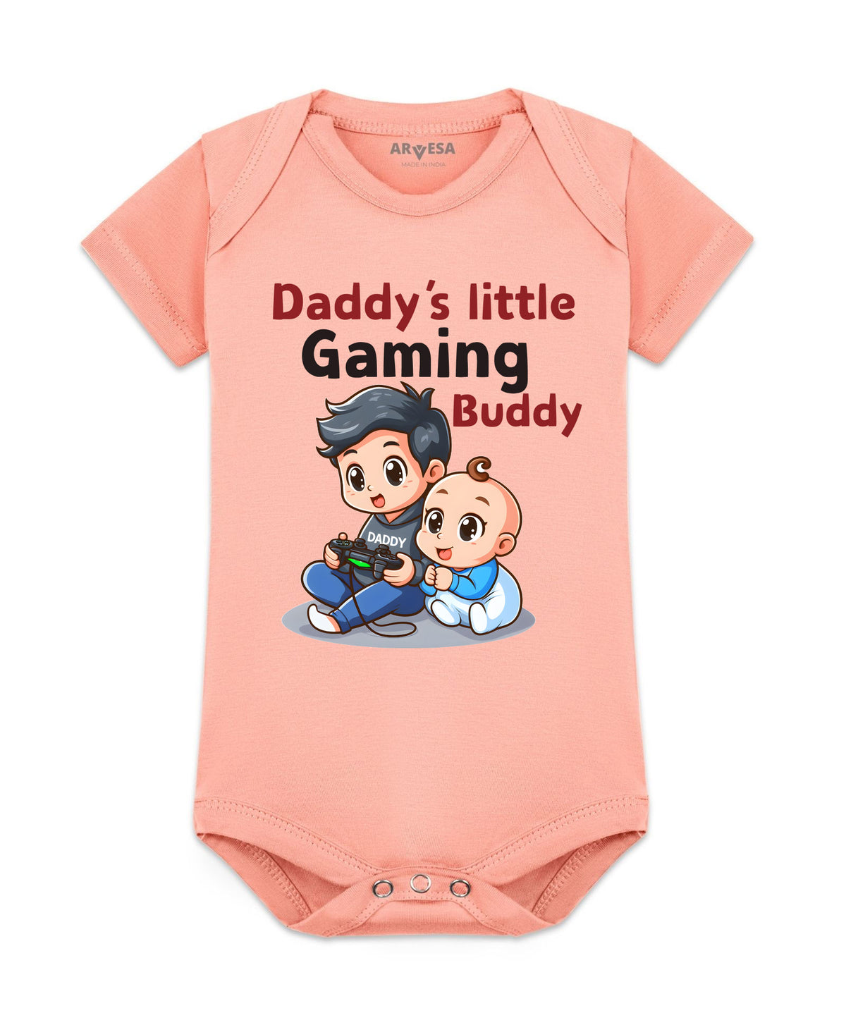 No | Daddy Little Gaming Buddy - Romper