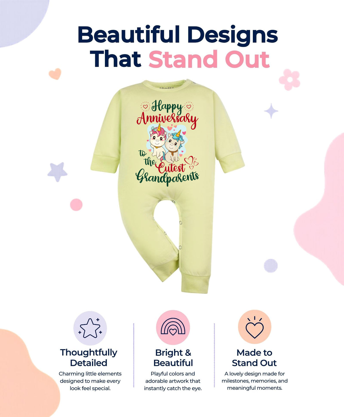No | Happy Anniversay GrandParents Family Anniversary - Jumpsuit