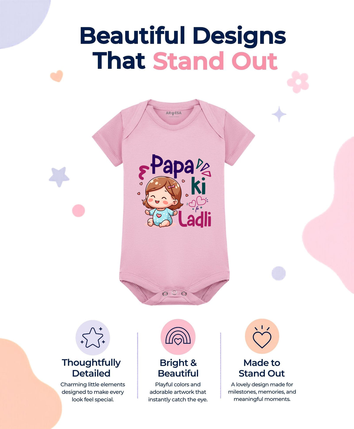 No | Papa Ki Ladli Dad - Romper