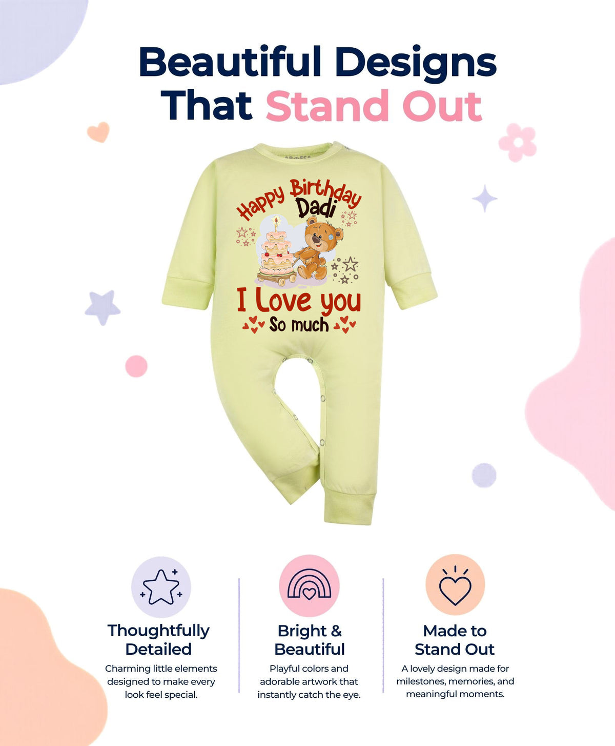 No | Happy Birthday Dadi Family Birthday - Jumpsuit