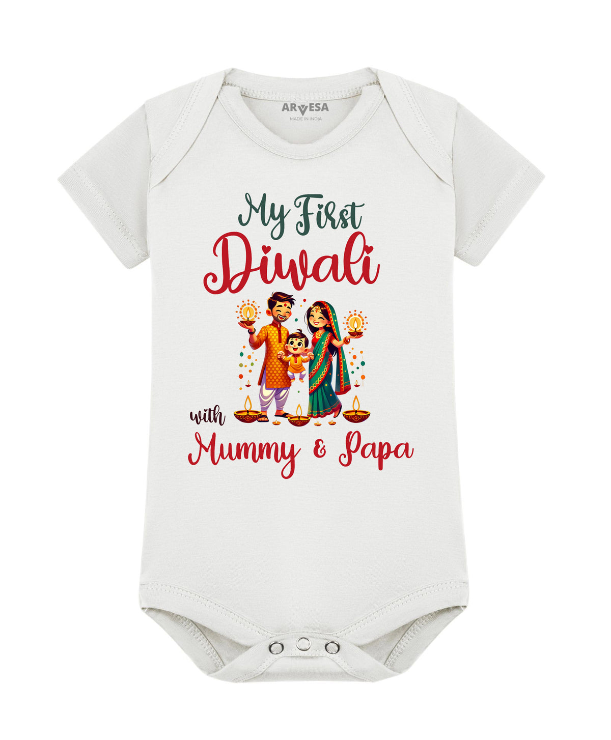 No | My First Diwali - Romper