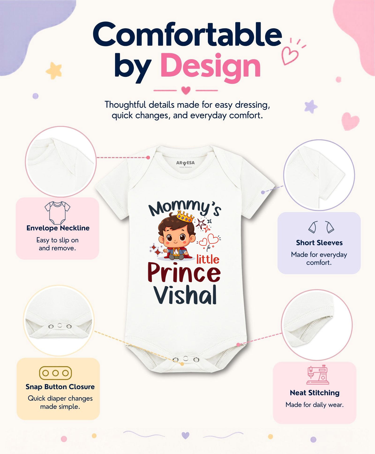 Yes | Mommy Little Prince - Romper