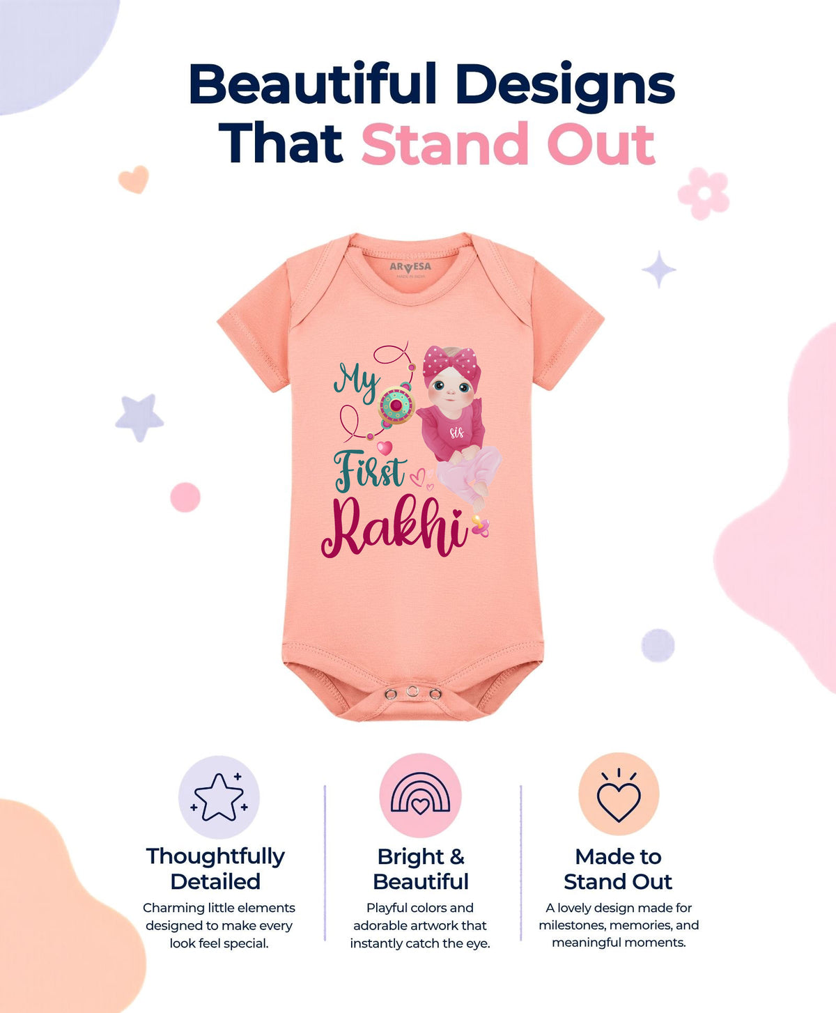 No | My First Rakhi - Romper