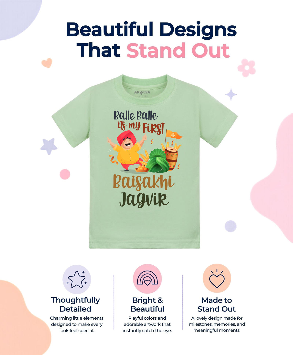 Yes | Happy Baisakhi - T-shirt