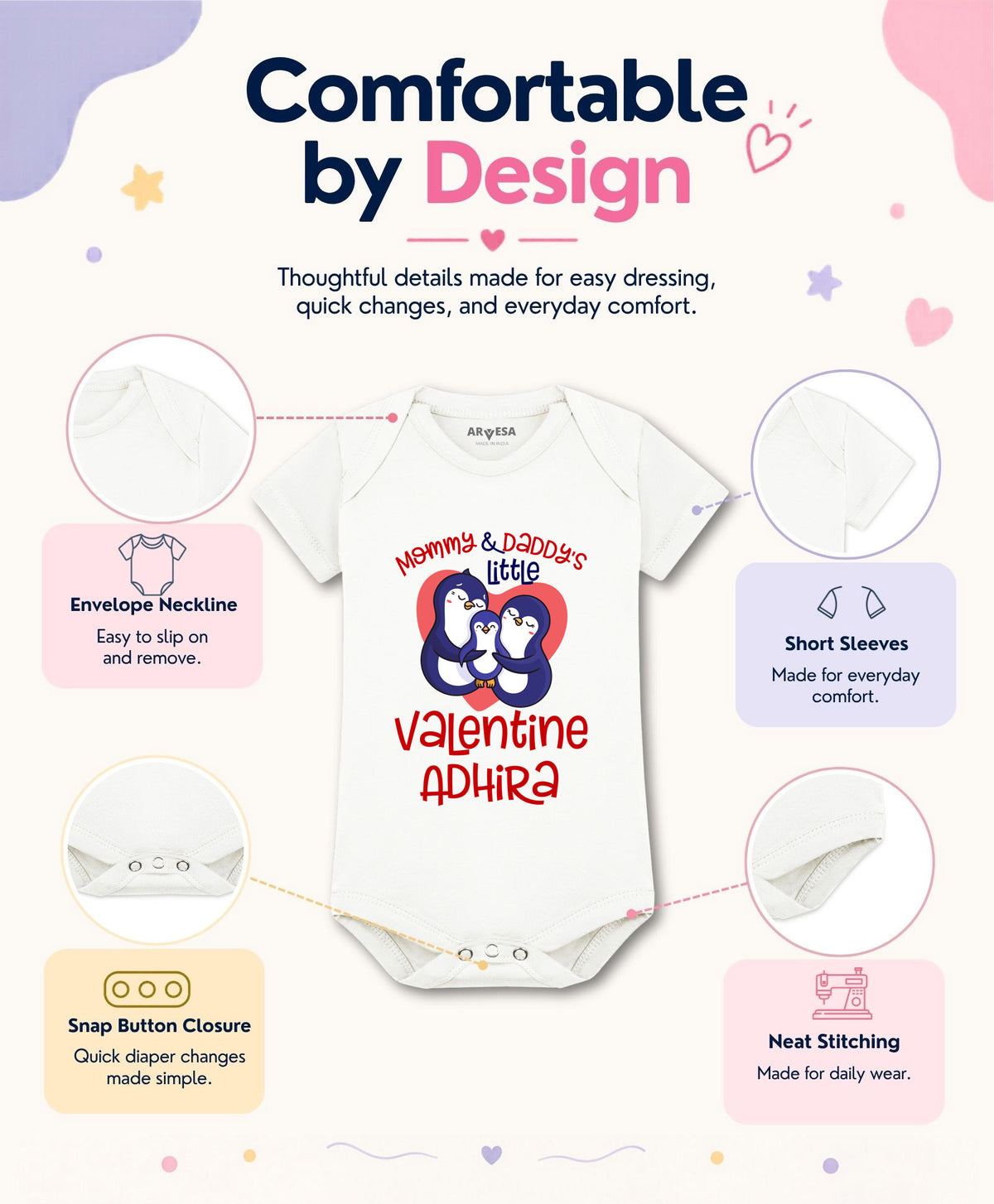 Yes | Mommy And Daddy Little Valentine - Romper