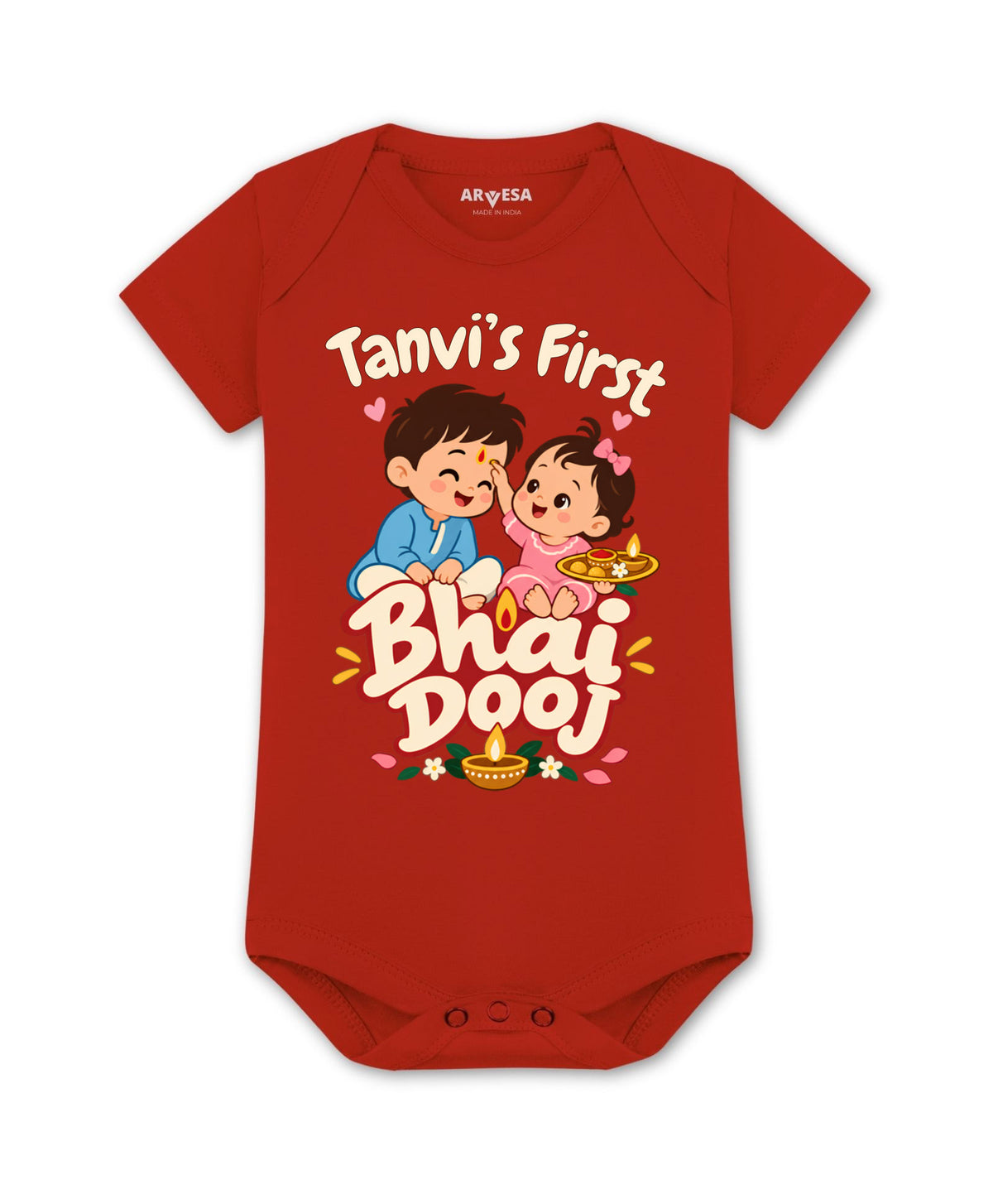 Yes | My First Bhaidooj Diwali - Romper