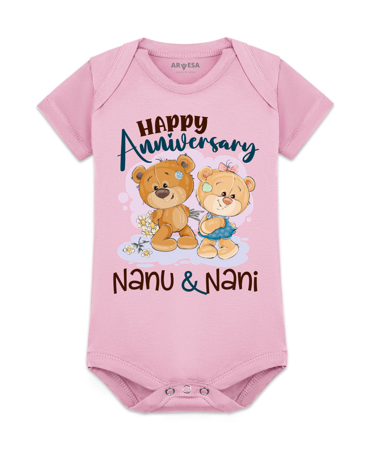 No | Happy Anniversay Nanu & Nani Family Anniversary - Romper