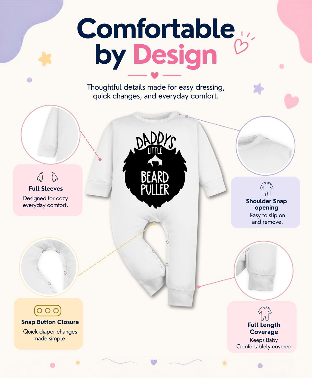 No | Daddy Little Beard Puller - Jumpsuit