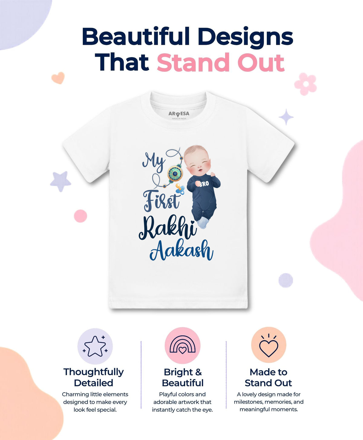 Yes | My First Rakhi - T-shirt