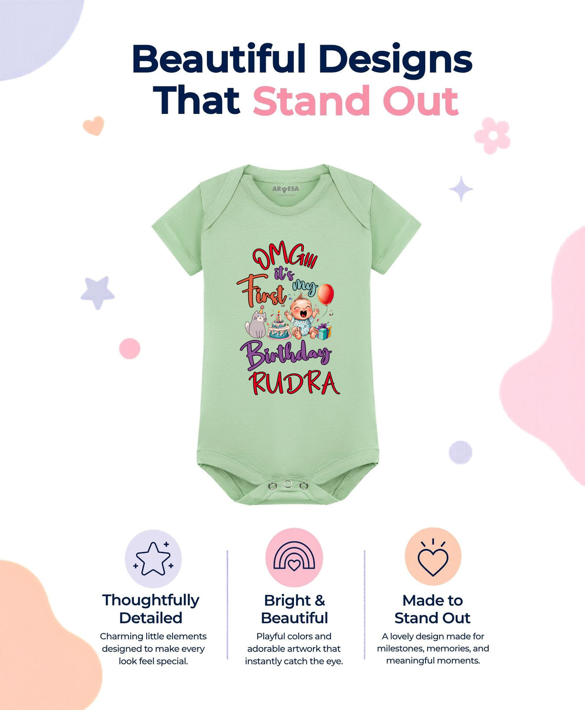 Yes | One Year Birthday - Romper