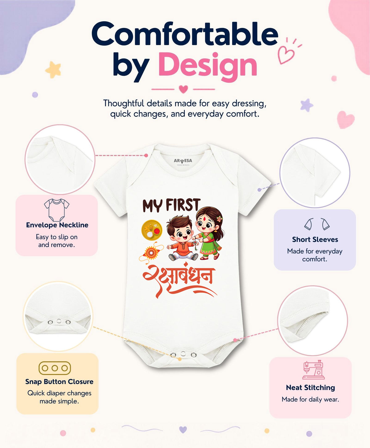 No | My First Rakhi - Romper