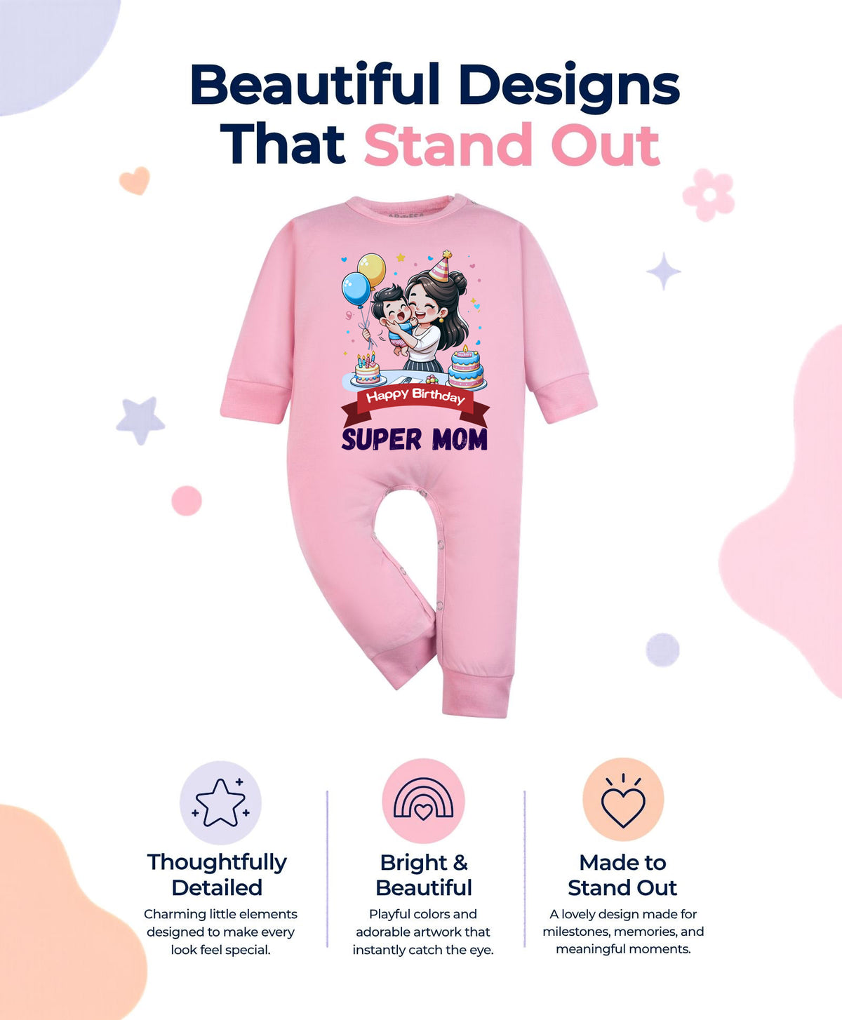 No | Happy Birthday Super Mom Mom Birthday - Jumpsuit