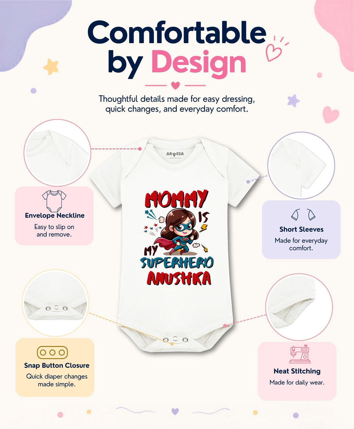 Yes | Mommy Is My Superhero - Romper