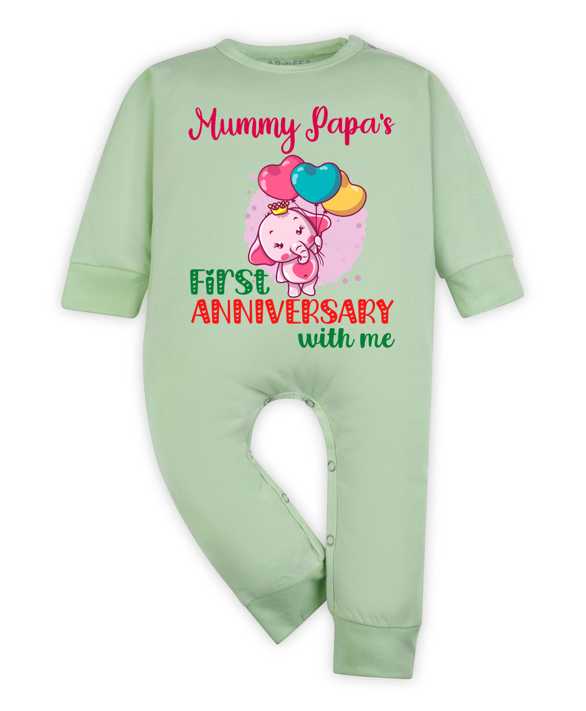 No | Mummy Papa First Anniversary With Me Mom Dad - Jumpsuit