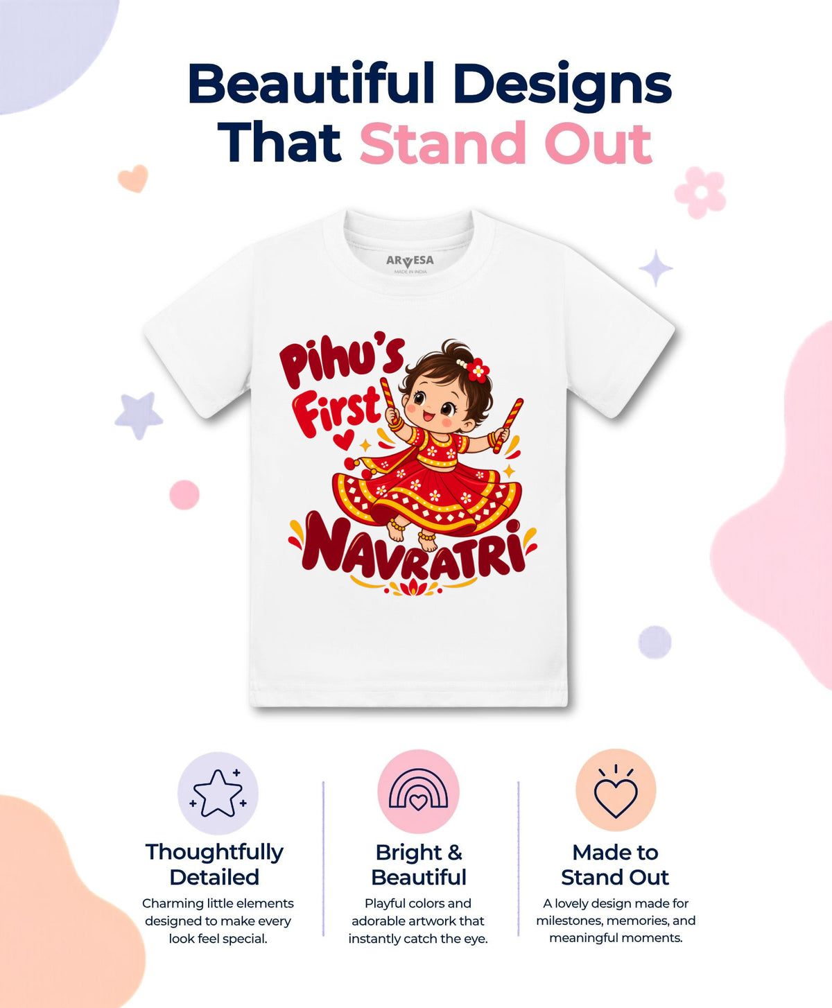 Yes | My First Navratri - T-shirt