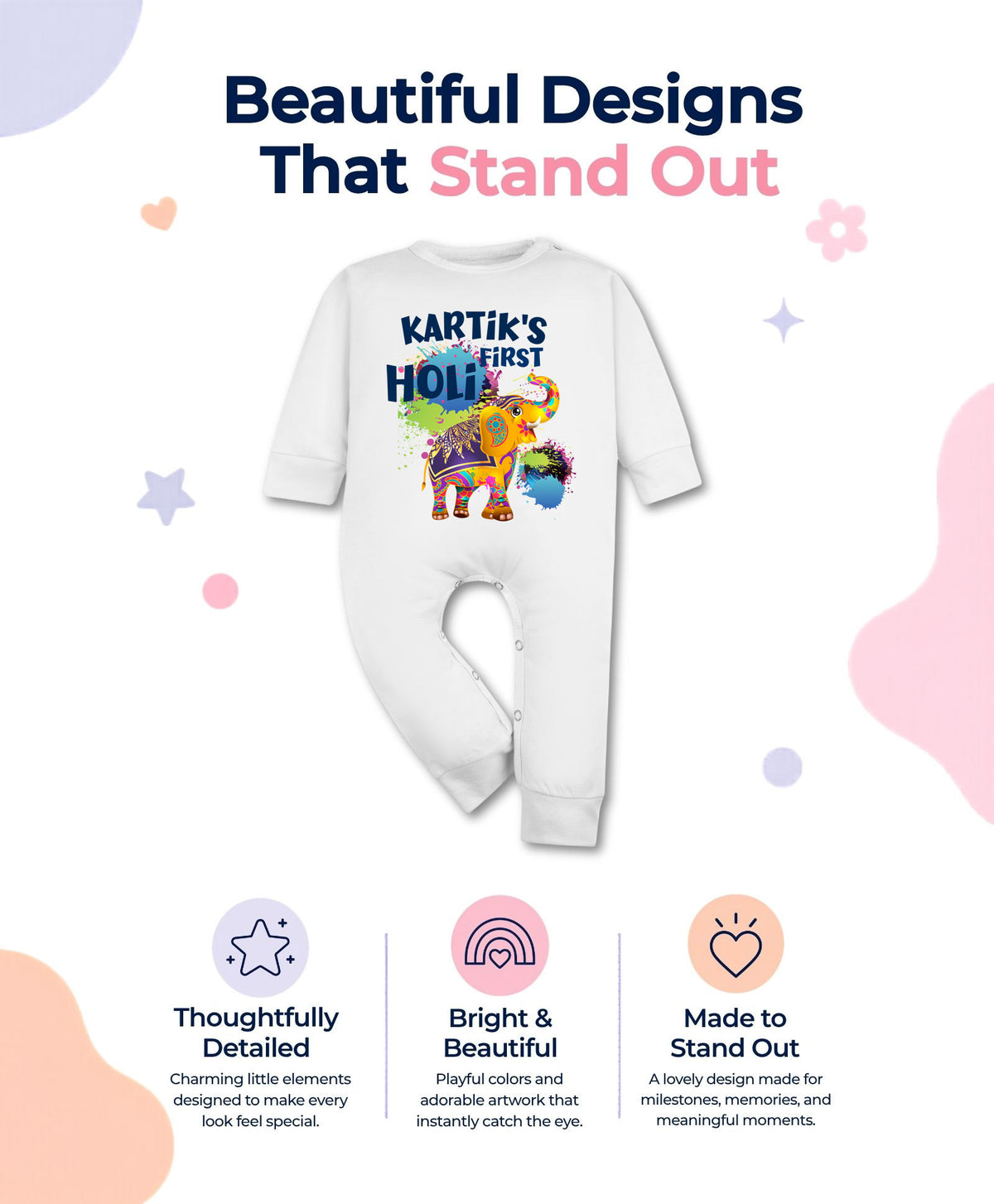 Yes | My First Holi - Jumpsuit