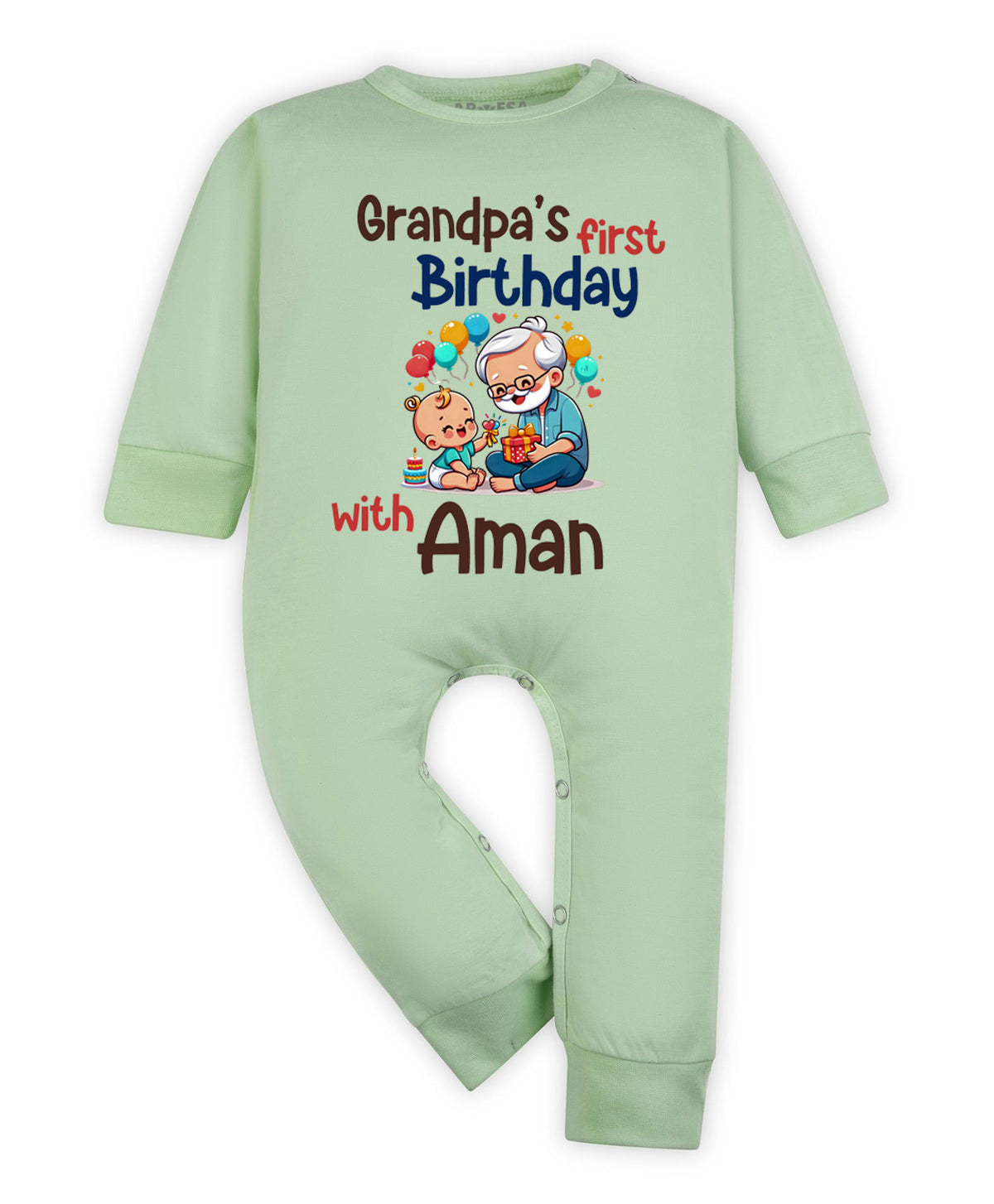 Yes | Grandpa's First Firthday With Me Family Birthday - Jumpsuit