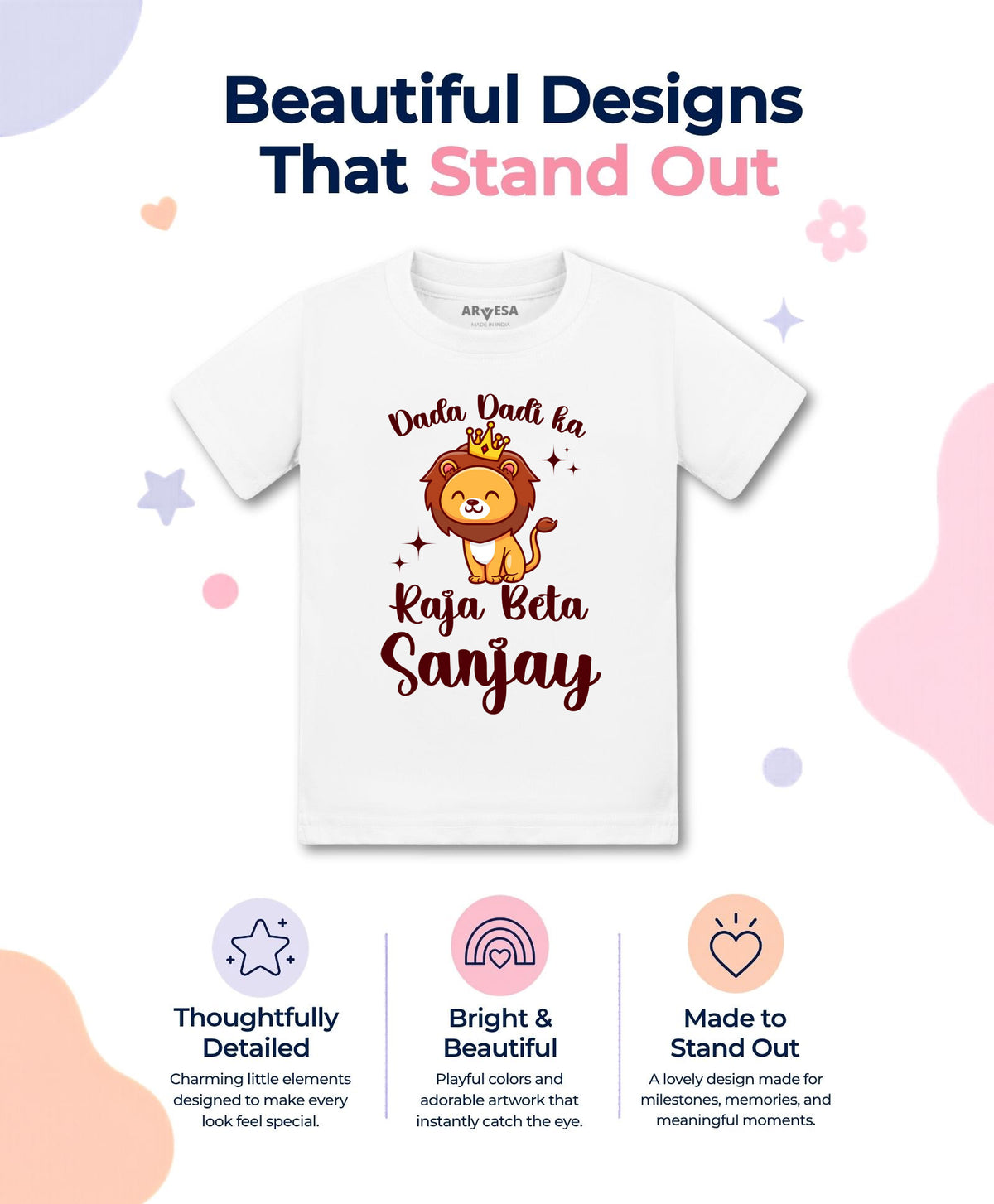 Yes | Dada Dadi Ka Raja Beta - T-shirt