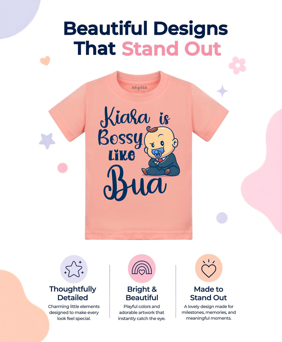 Yes | Bossy Like My Bua - T-shirt