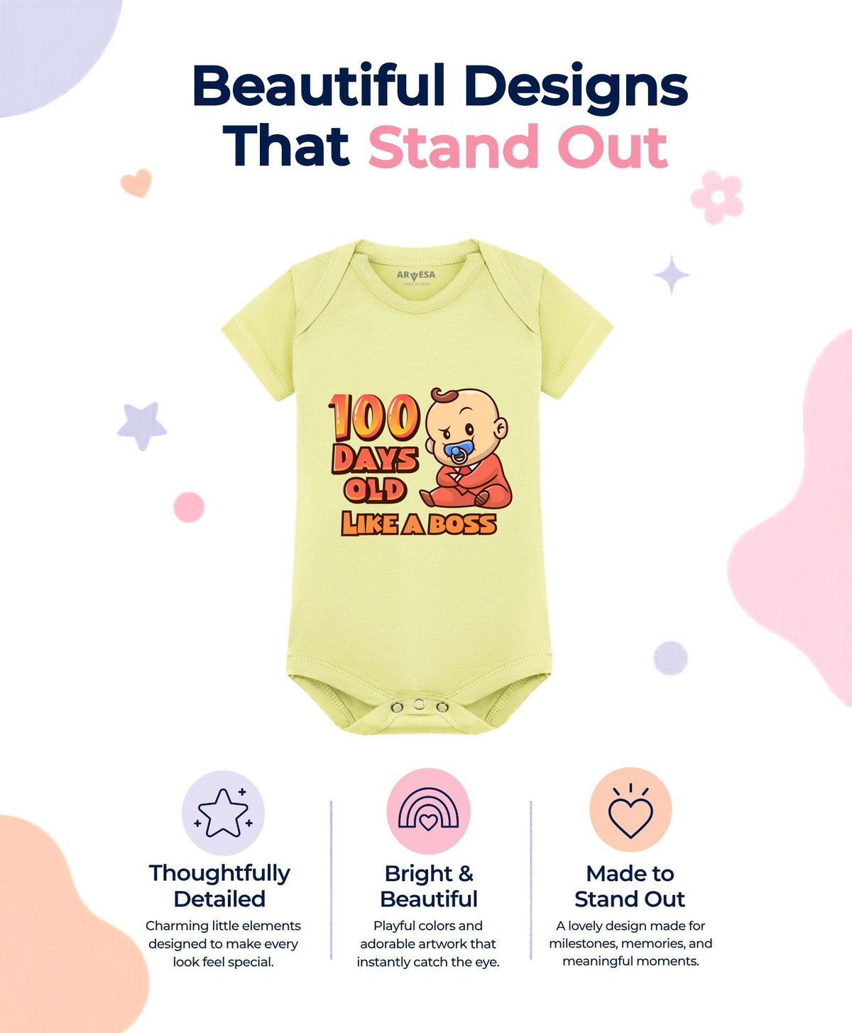 No | 100 Days Birthday - Romper