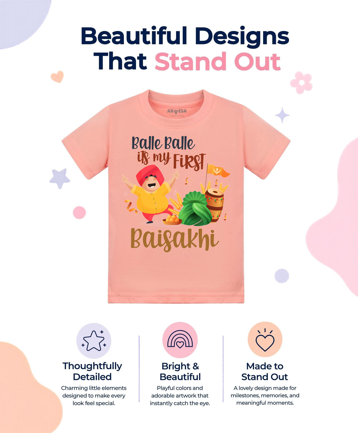 No | Happy Baisakhi - T-shirt
