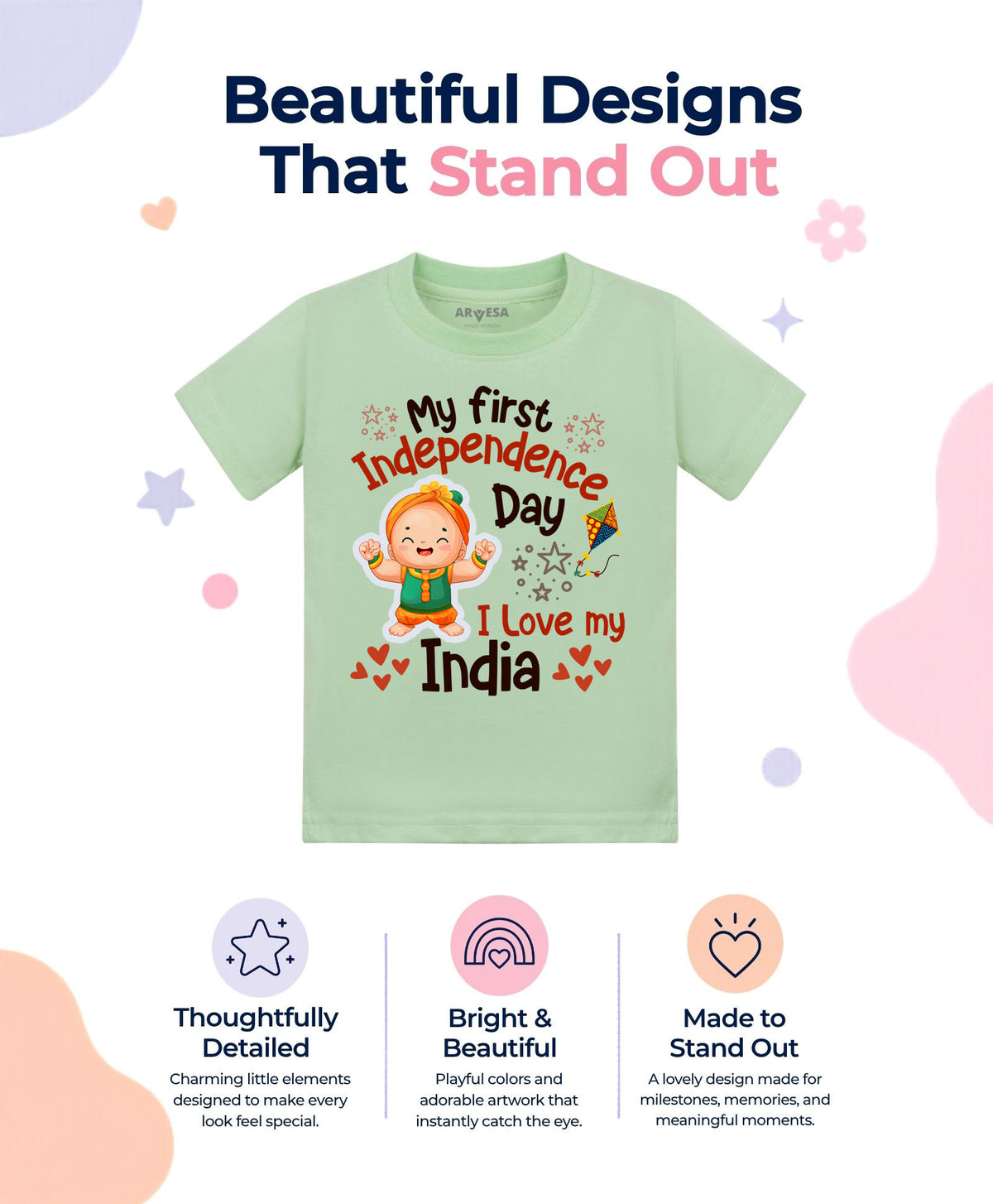 No | My First Independence Day - T-shirt