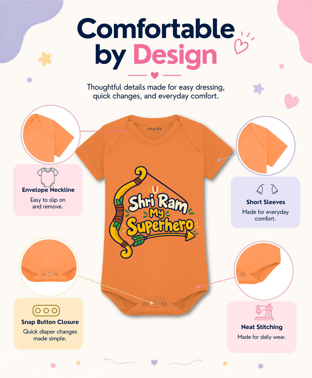 Shri Ram My Superhero Dussehra - Romper