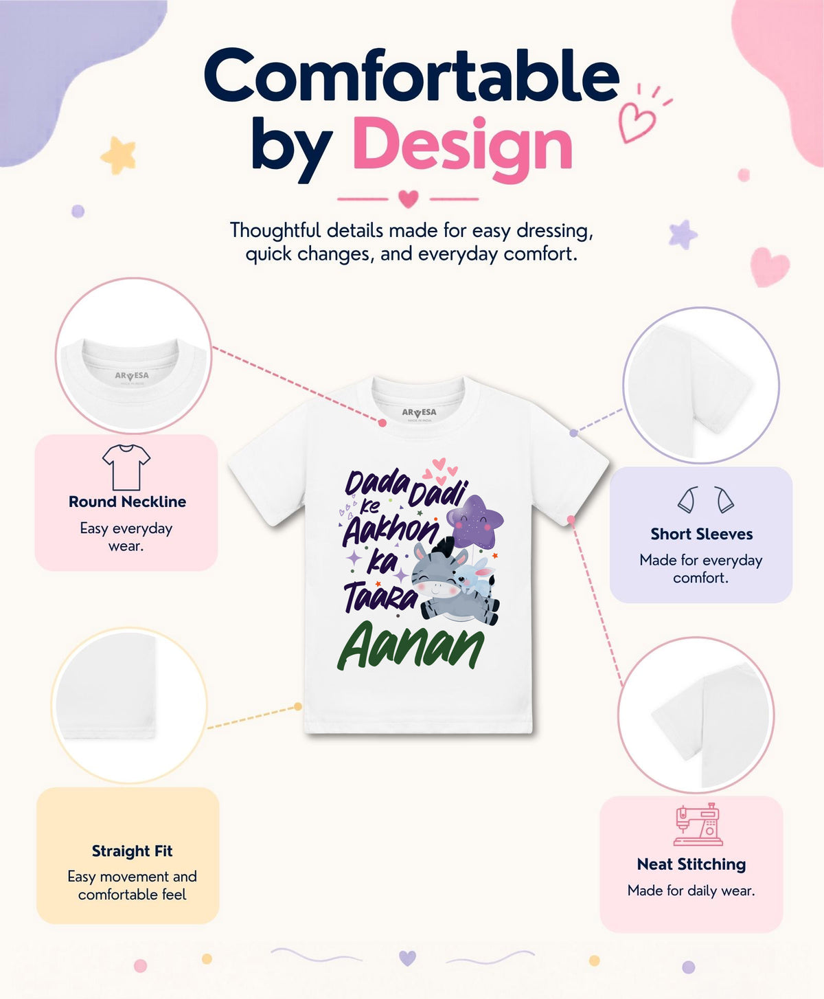 Yes | Dada Dadi Ke Aankhon Ka Tara - T-shirt