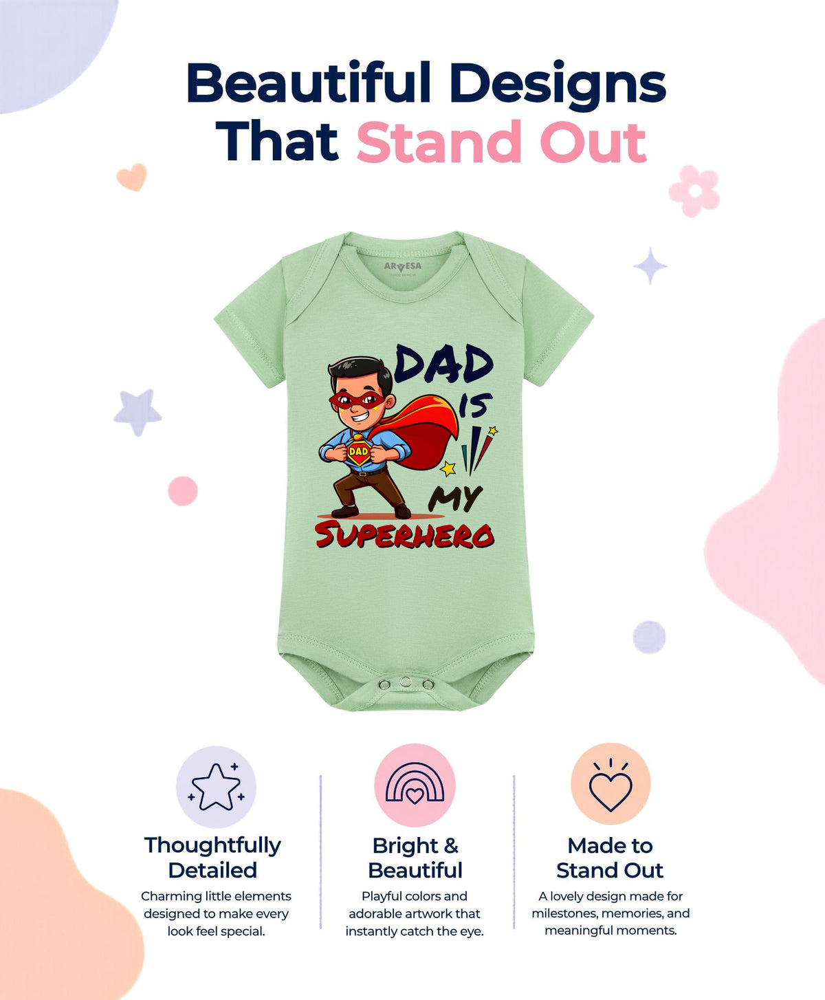 No | Dad Is My Superhero - Romper