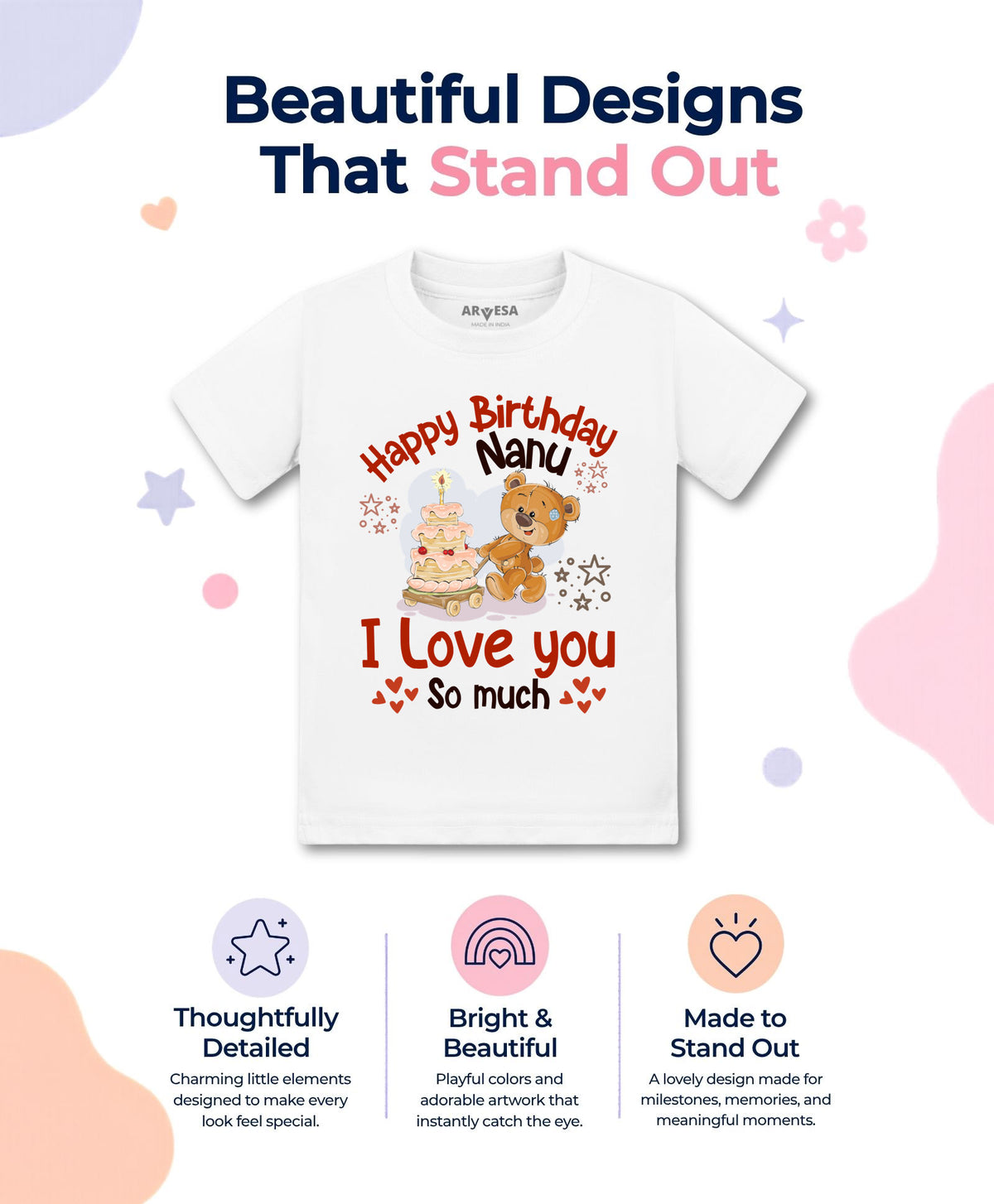 No | Happy Birthday Nanu Family Birthday - T-shirt
