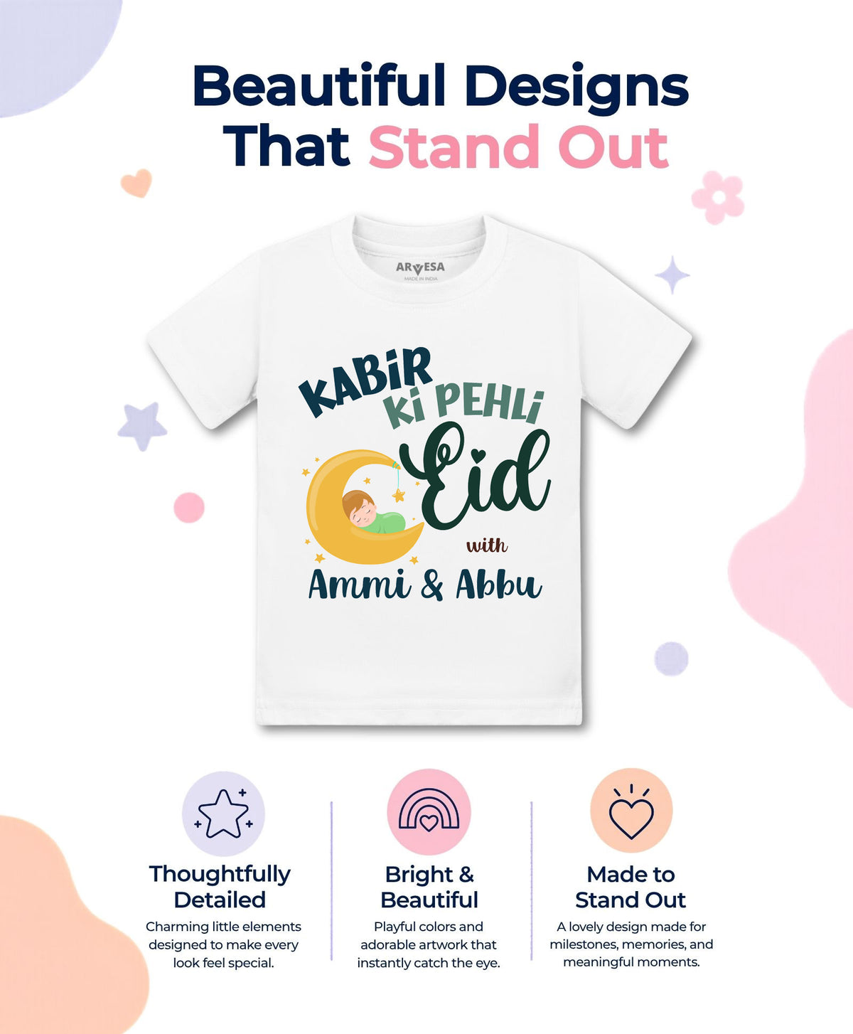 Yes | Meri Pehli Eid With Ammi & Abbu - T-shirt