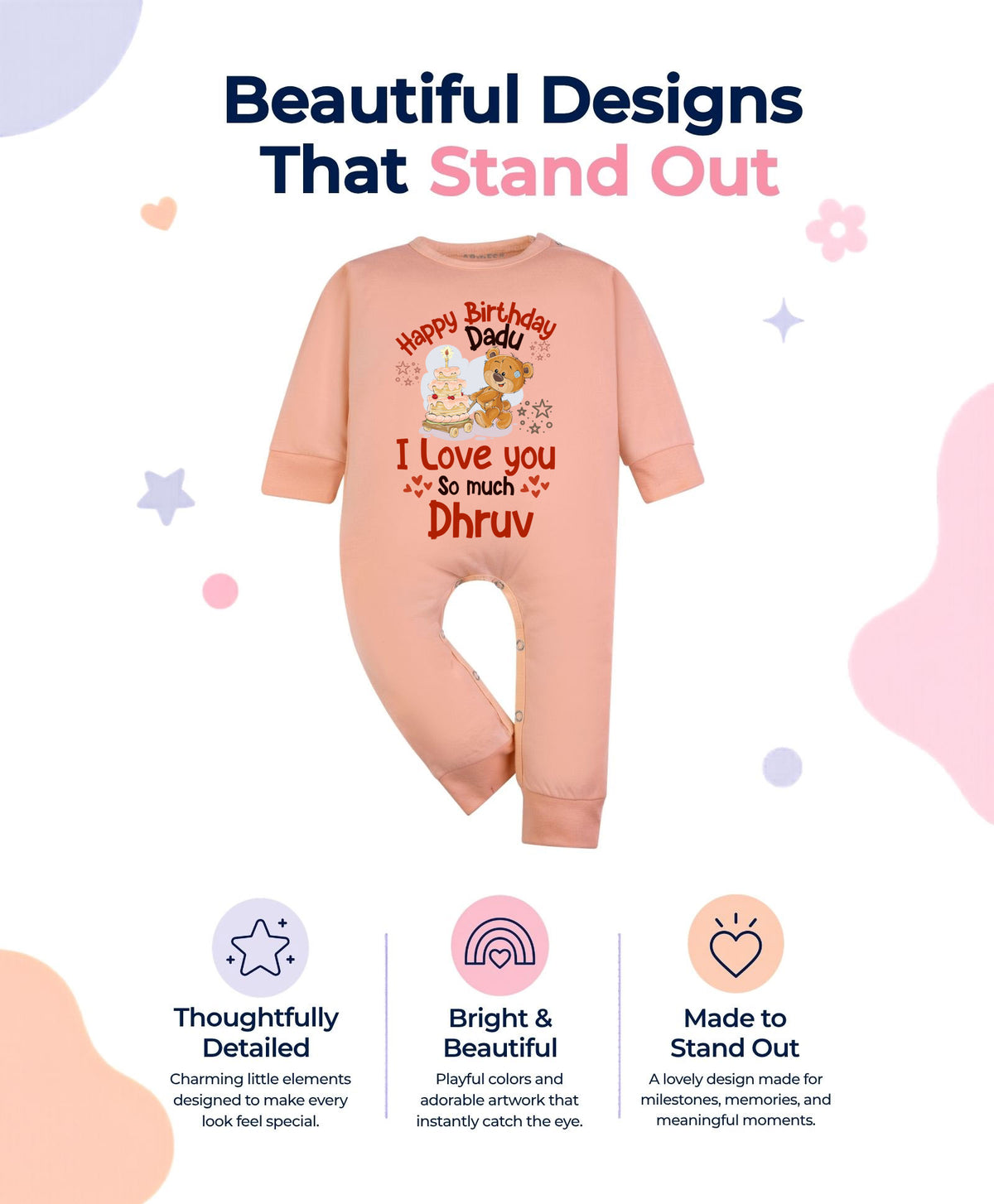 Yes | Happy Birthday Dadu Family Birthday - Jumpsuit