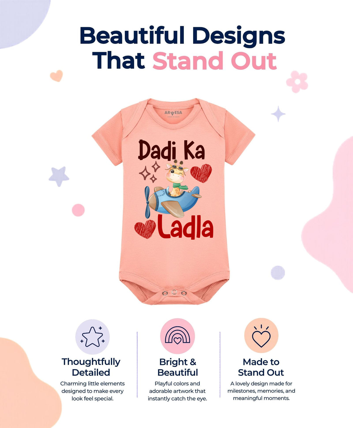 No | Dadi Ka Ladla Dada Dadi - Romper