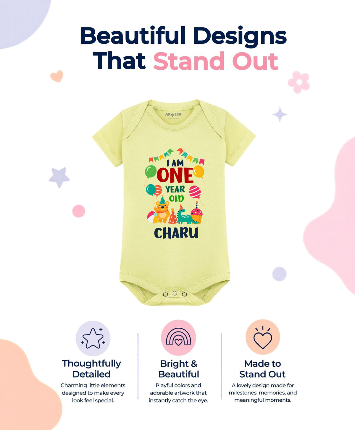 Yes | One Year Birthday - Romper
