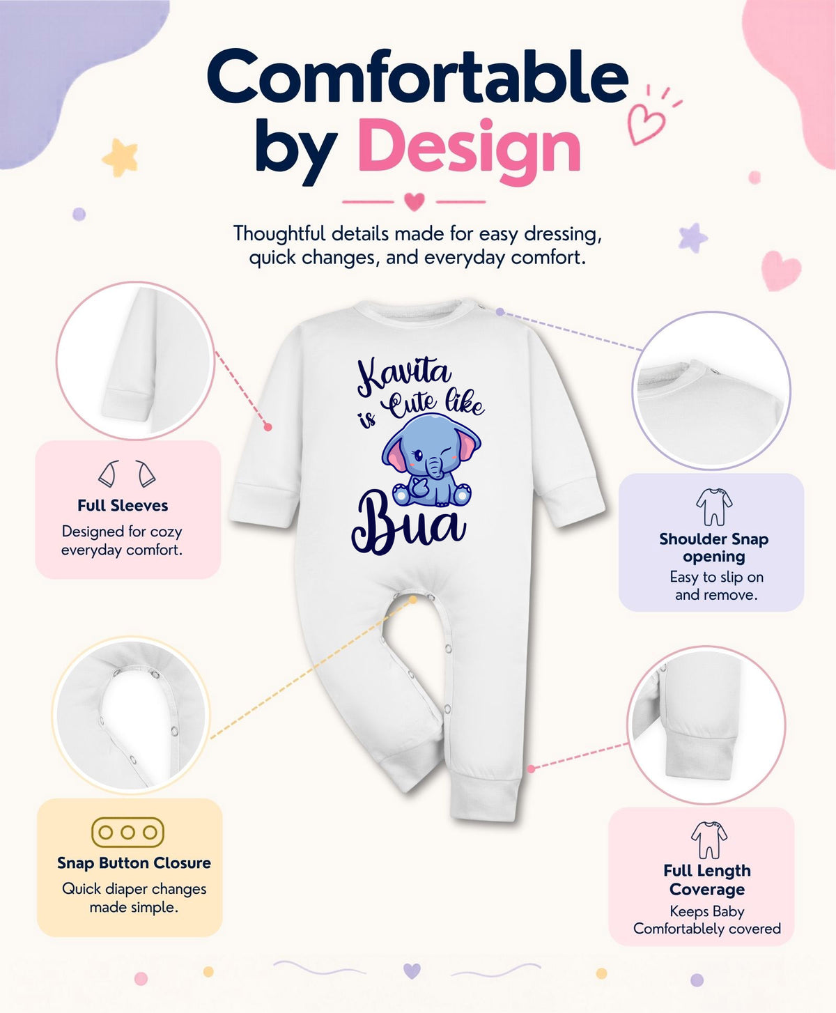 Yes | Cute Like My Bua - Jumpsuit