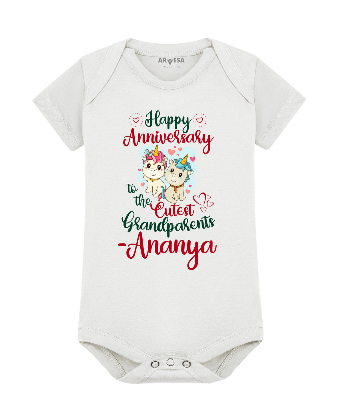 Yes | Happy Anniversay GrandParents Family Anniversary - Romper