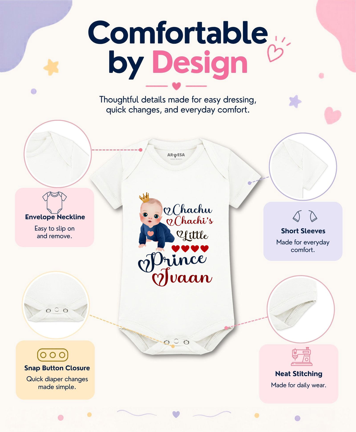Yes | Chachu Chachi'S Little Prince - Romper