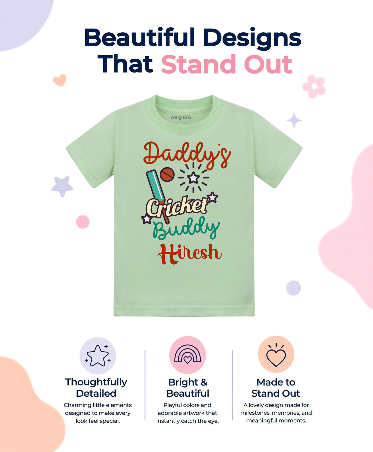 Yes | Daddy Cricket Buddy - T-shirt