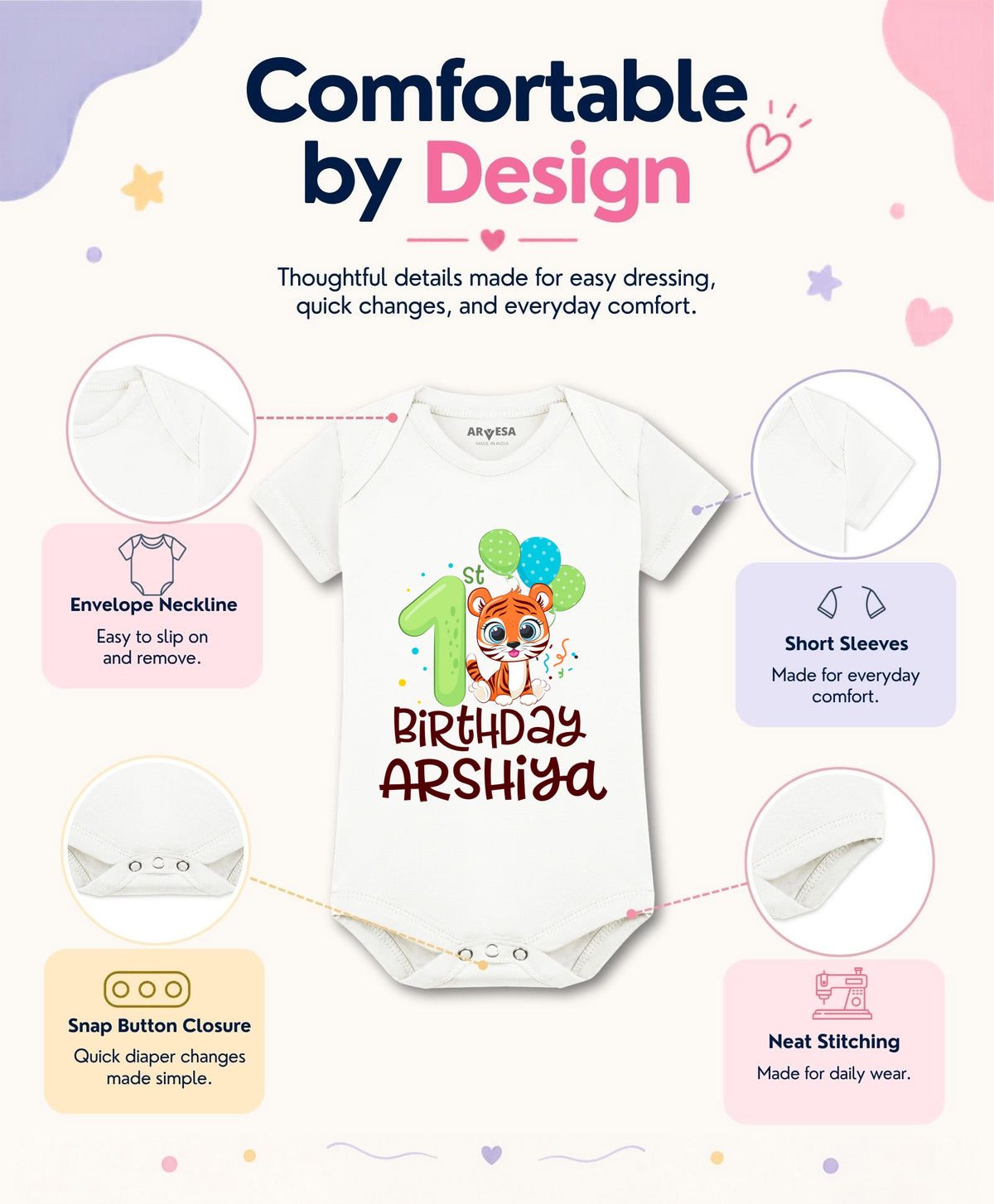 Yes | One Year Birthday - Romper