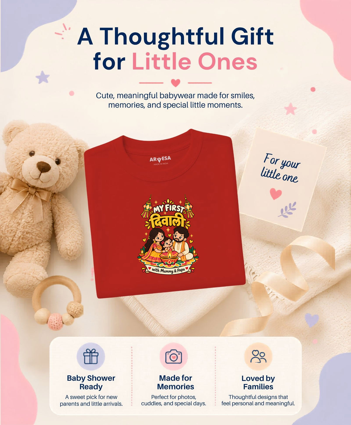 No | My First Diwali With Mummy & Papa - T-shirt