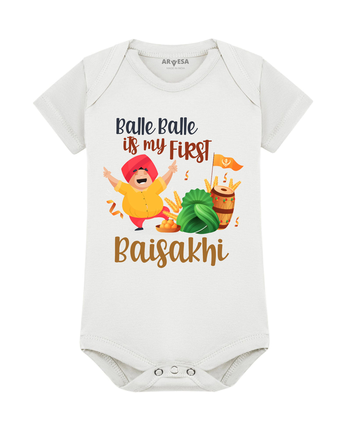 No | Happy Baisakhi - Romper