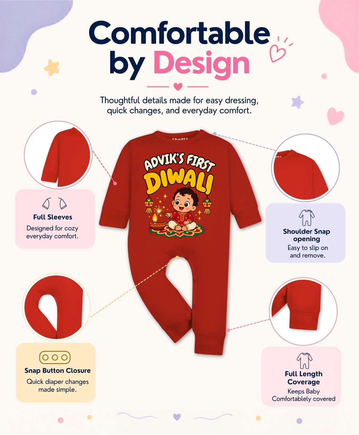 Yes | My First Diwali - Jumpsuit