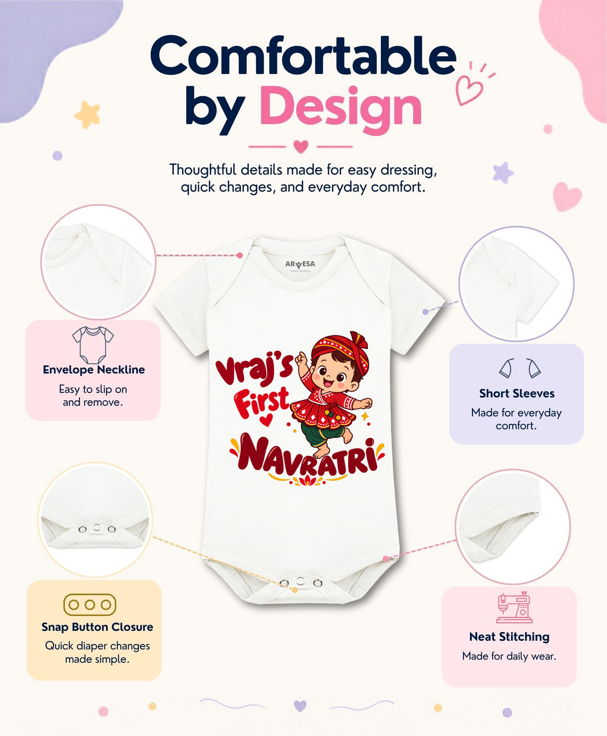 Yes | My First Navratri - Romper