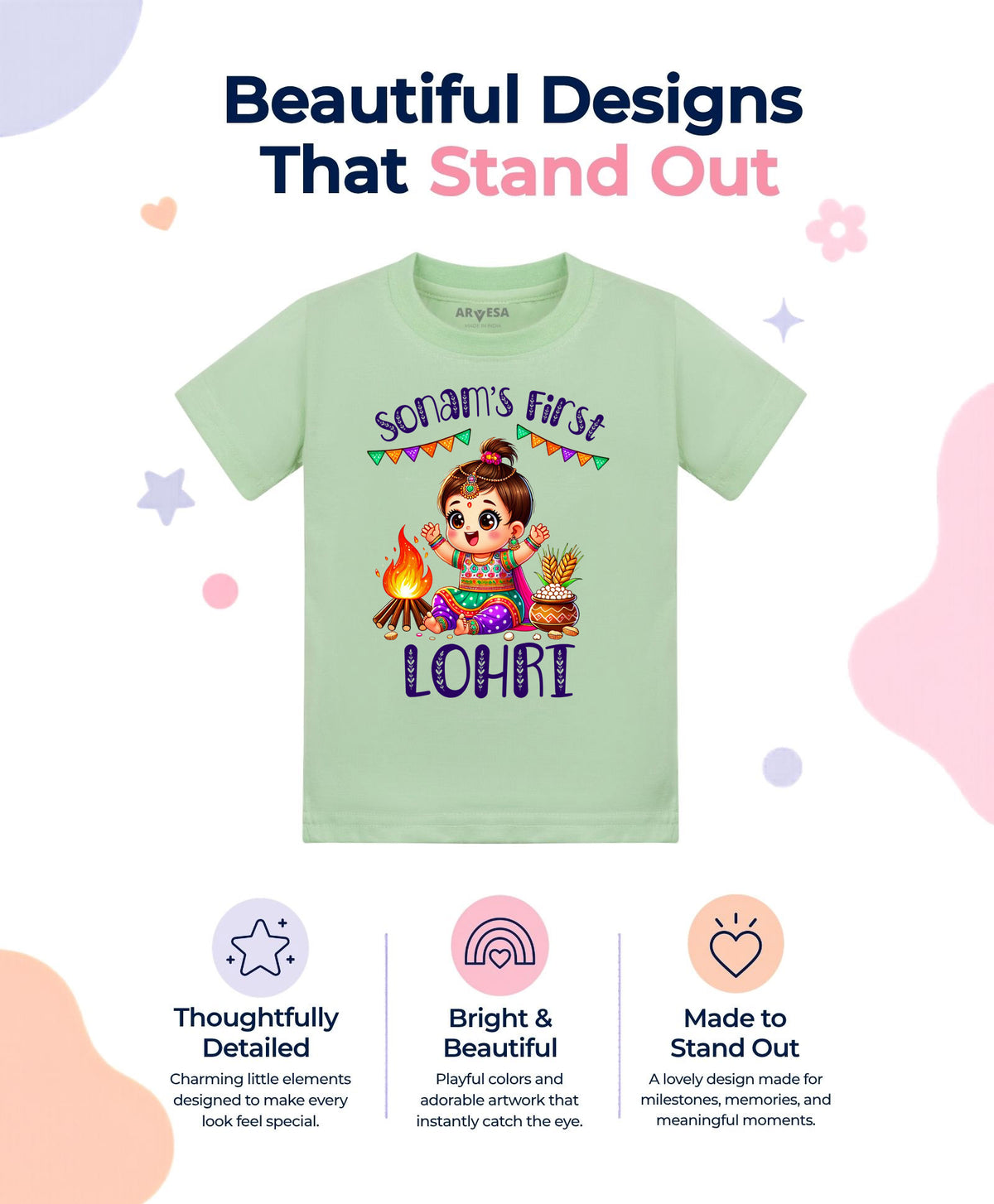 Yes | My First Lohri - T-shirt
