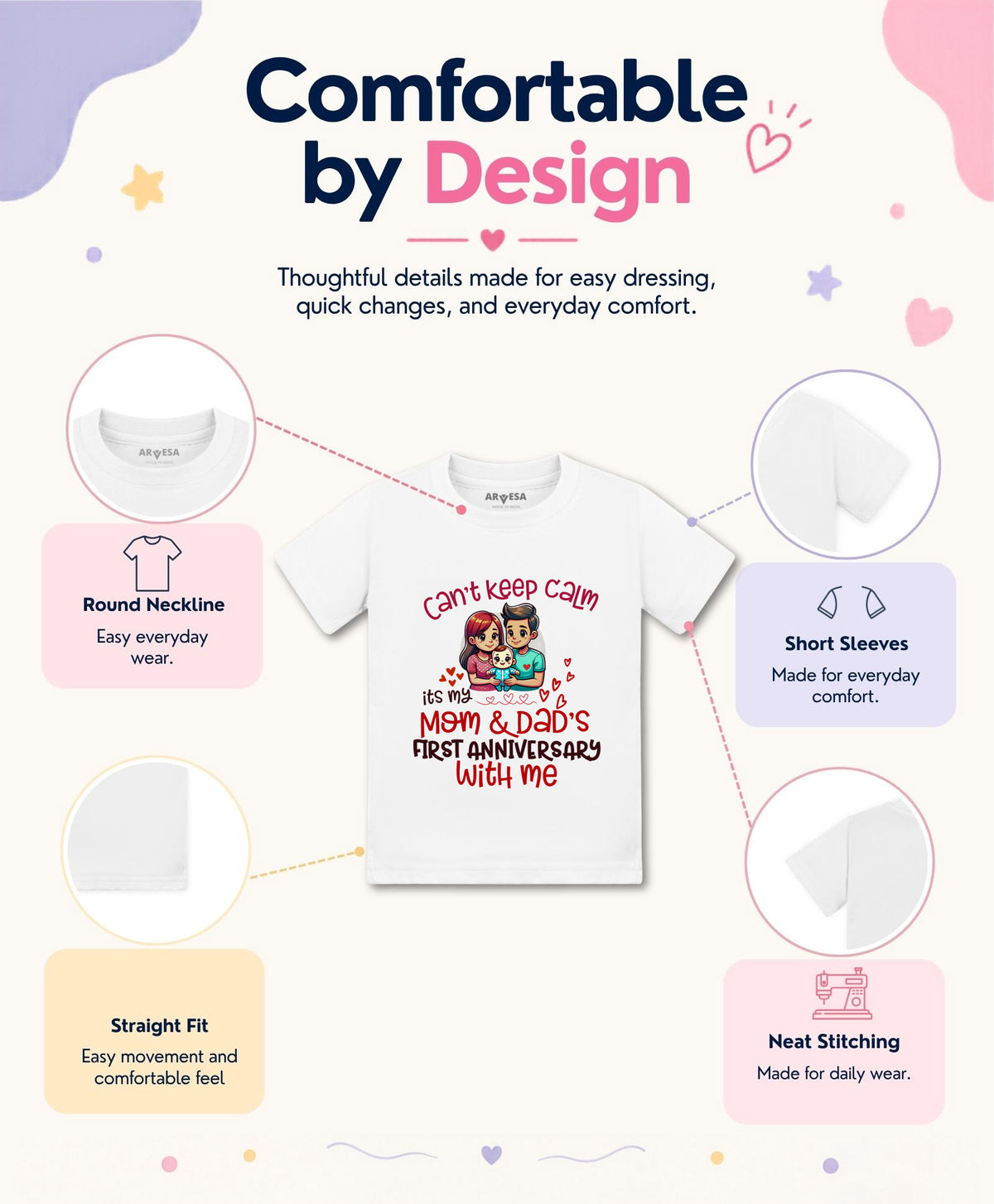 No | First Anniversary With Mom And Dad Mom Dad Anniversary - T-shirt