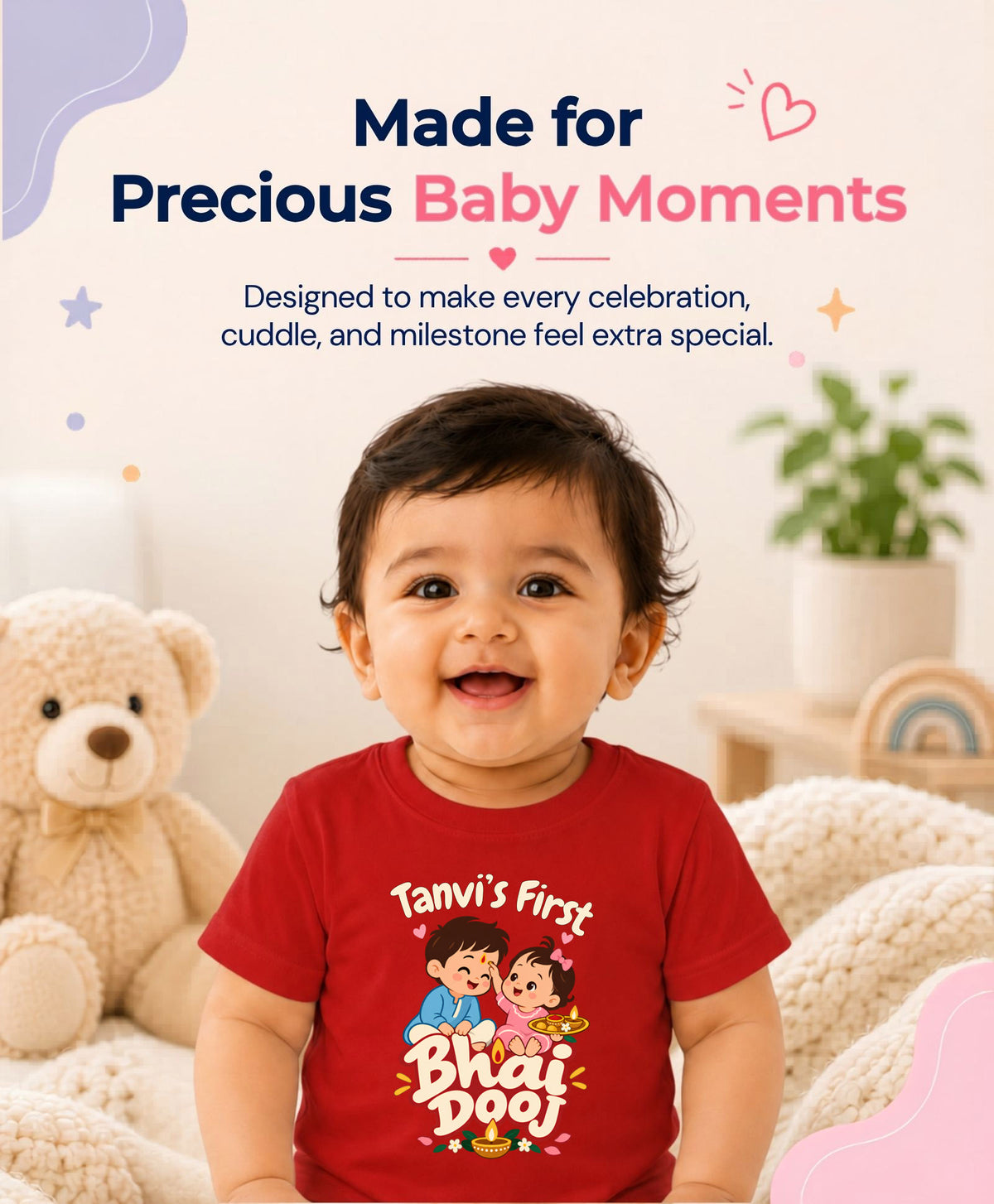 Yes | My First Bhaidooj Diwali - T-shirt