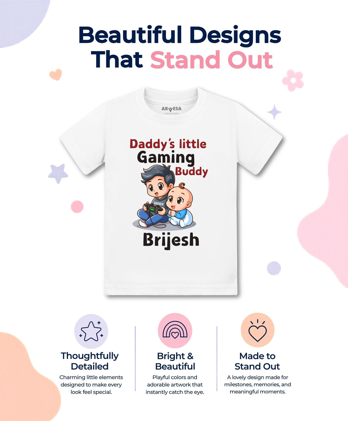 Yes | Daddy Little Gaming Buddy - T-shirt